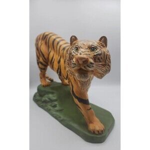 Tiger Figure Vintage Holland Mold Ceramic 1971 RARE Handpainted Large Figurine